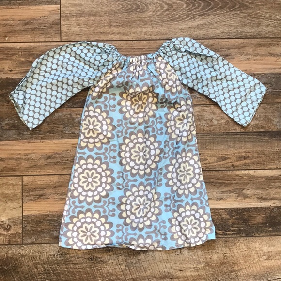 Other - Girls floral polka dot boutique dress